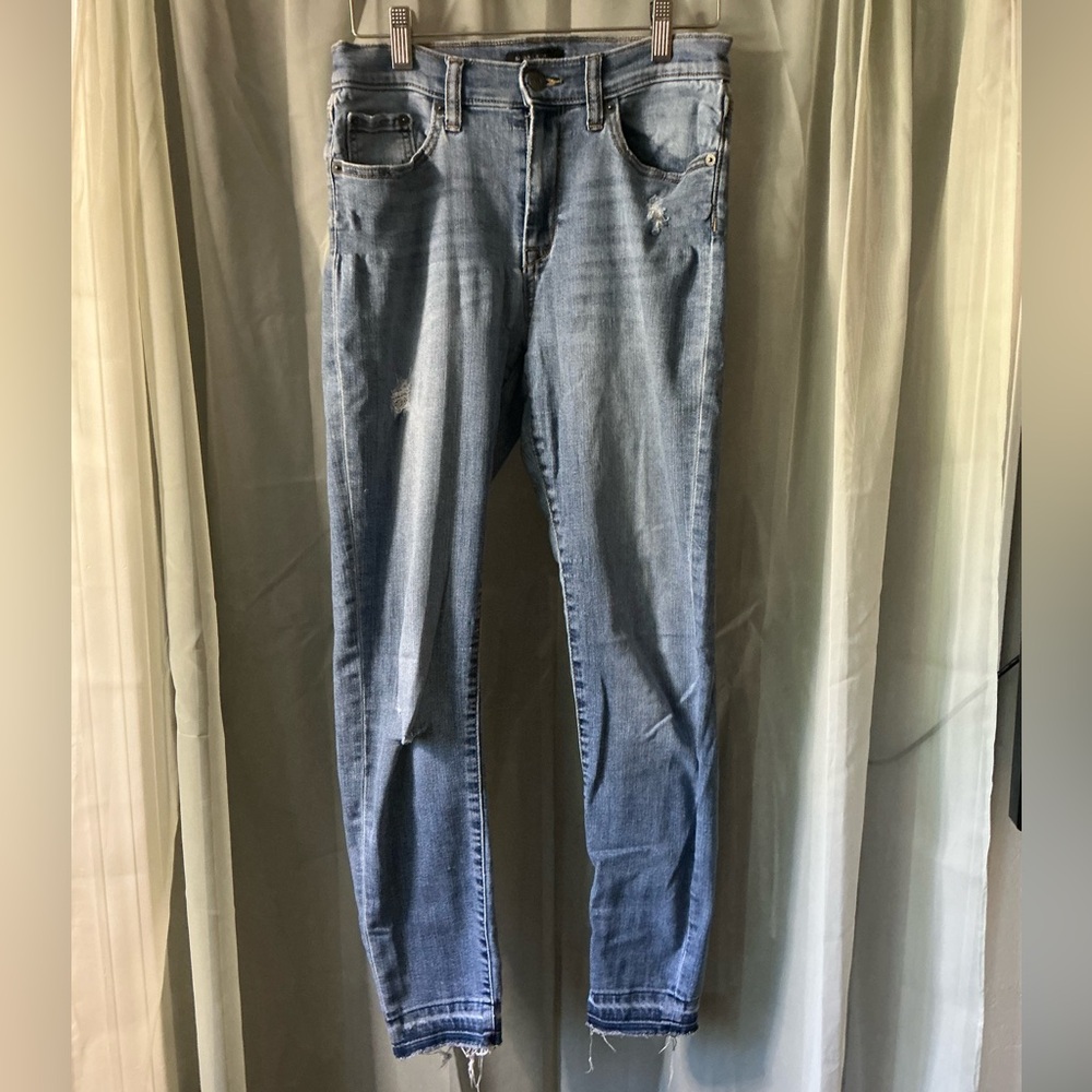Banana Republic Light Blue Skinny Jeans distressed high rise size 6 / 28
